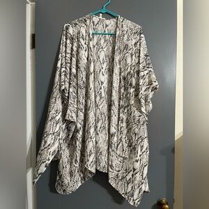 Snakeskin Print Kimono